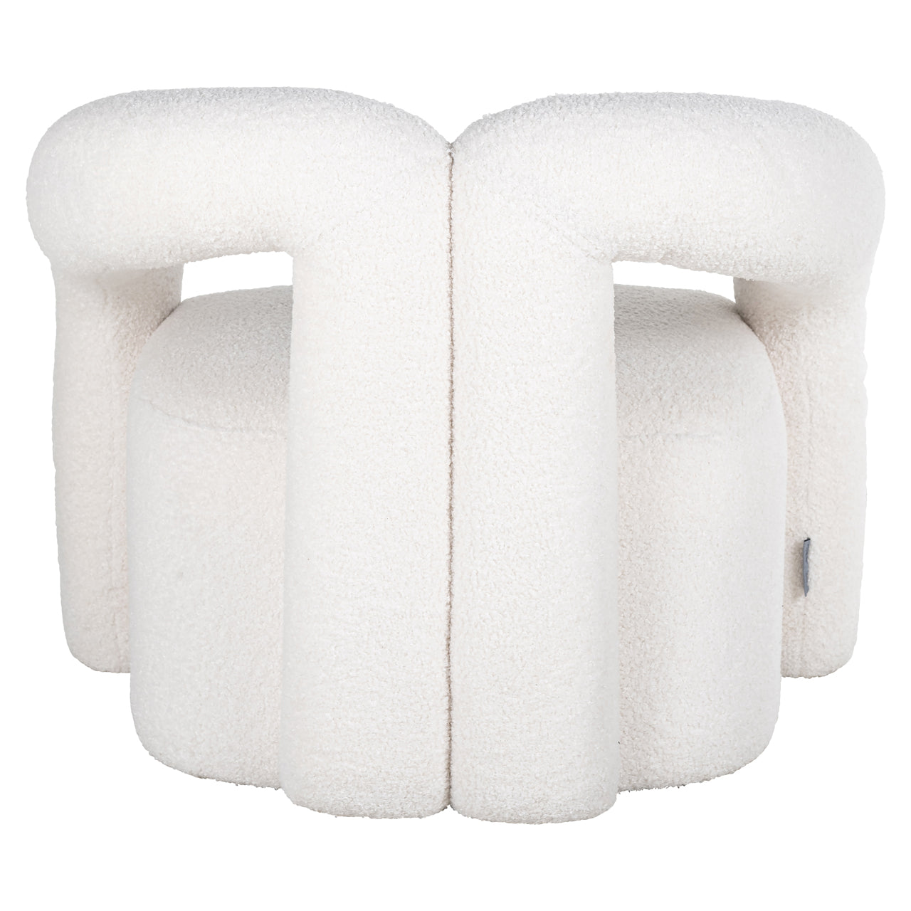 Lounge Stuhl Dana white furry