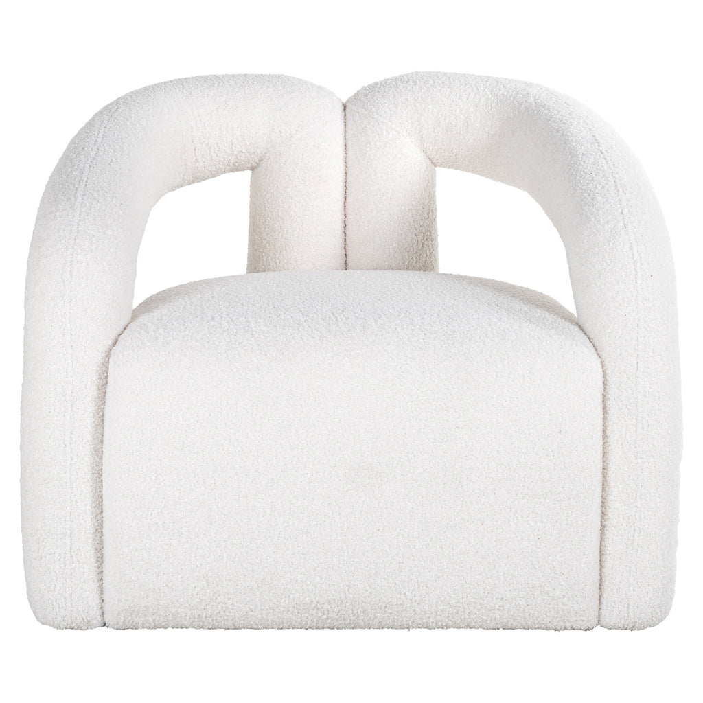 Lounge Stuhl Dana white furry