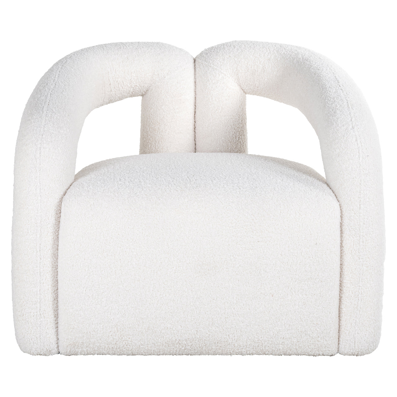 Lounge Stuhl Dana white furry