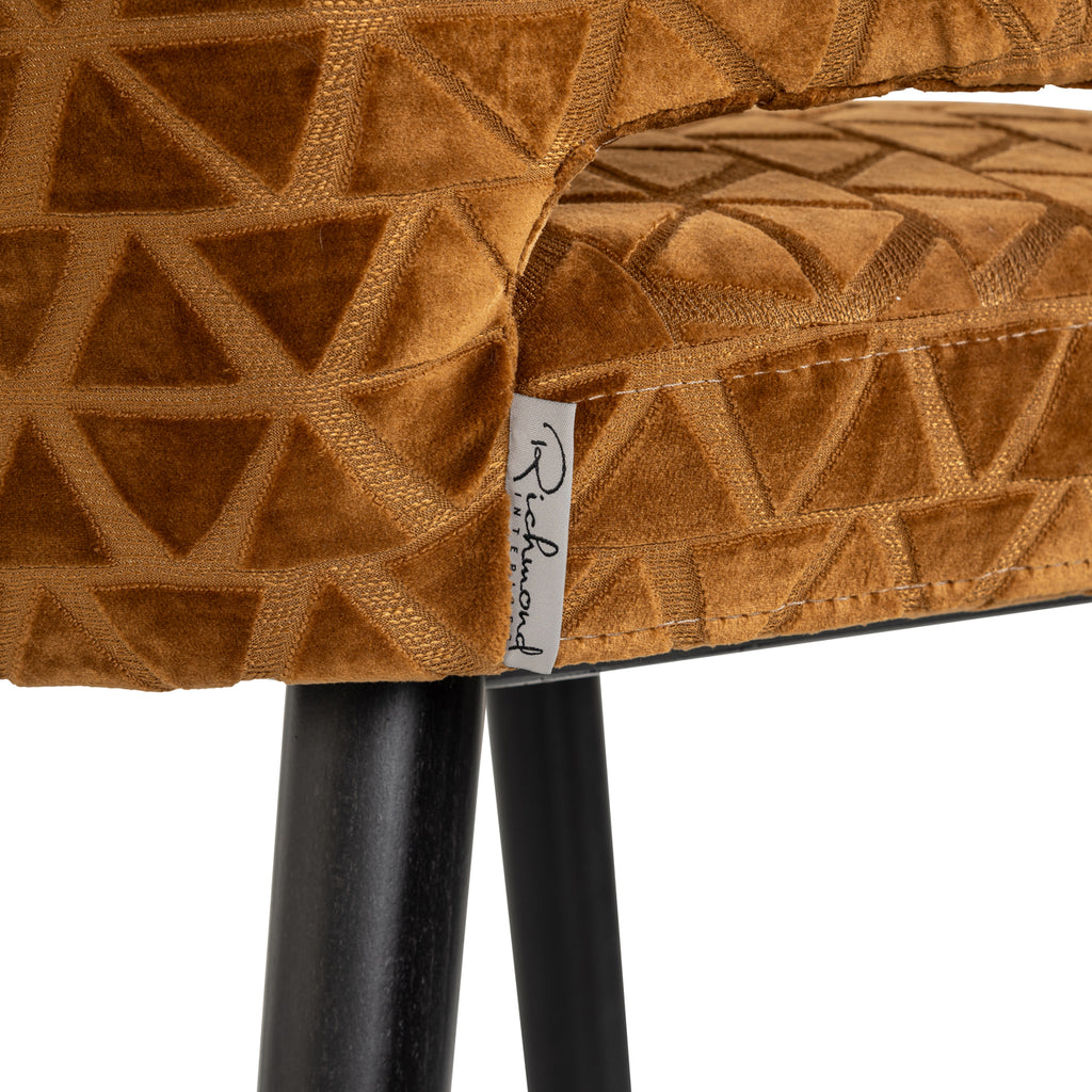 Thekenstuhl Indigo old gold triangle