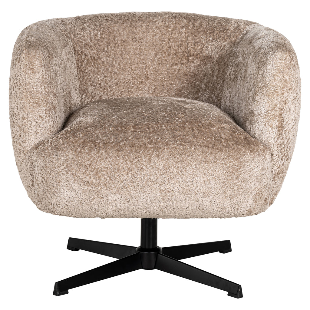 Lounge Stuhl Estelle sheep natural swivel