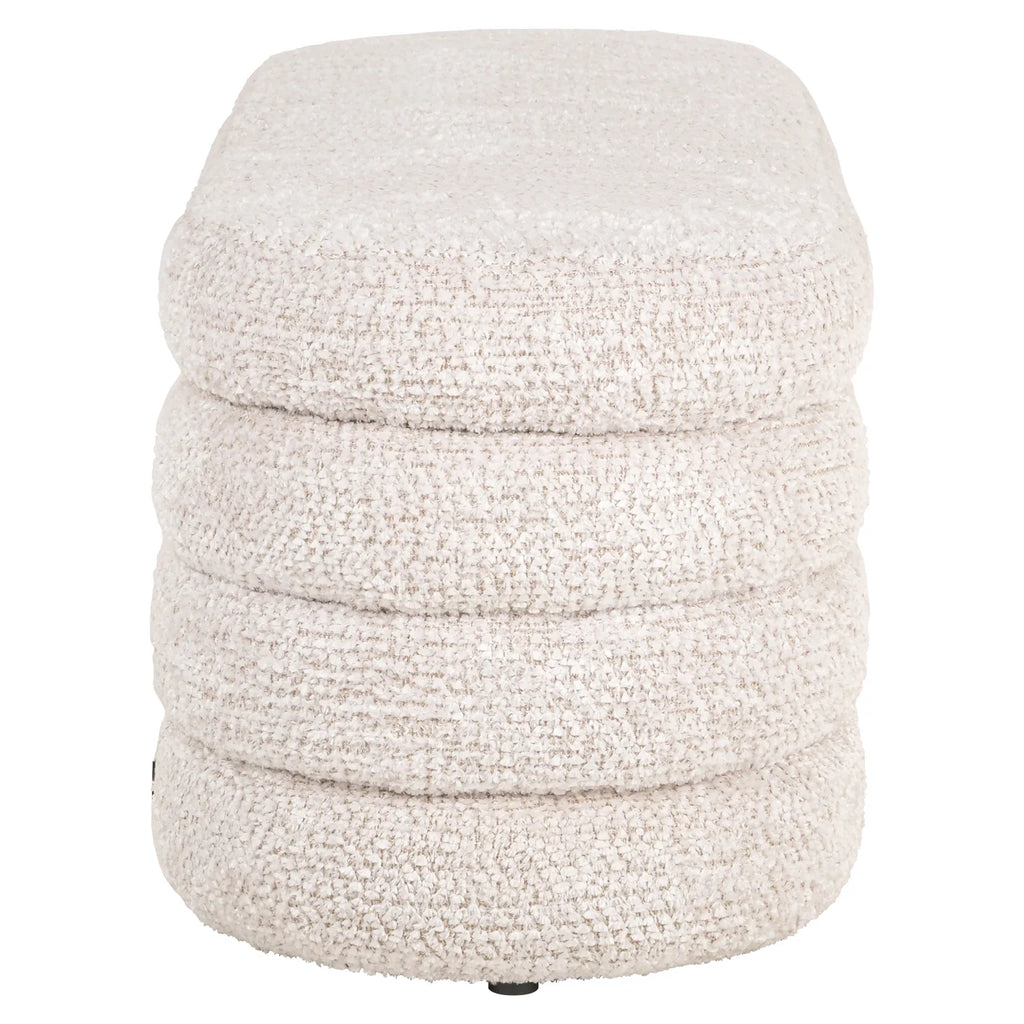 Hocker & Fußbank Camile lovely cream