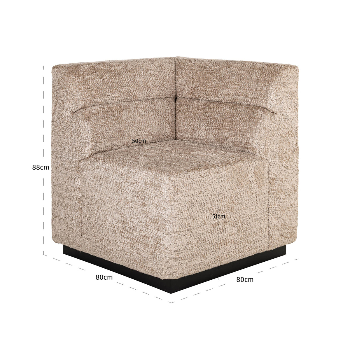 Sitzbank Delia customized corner fire retardant