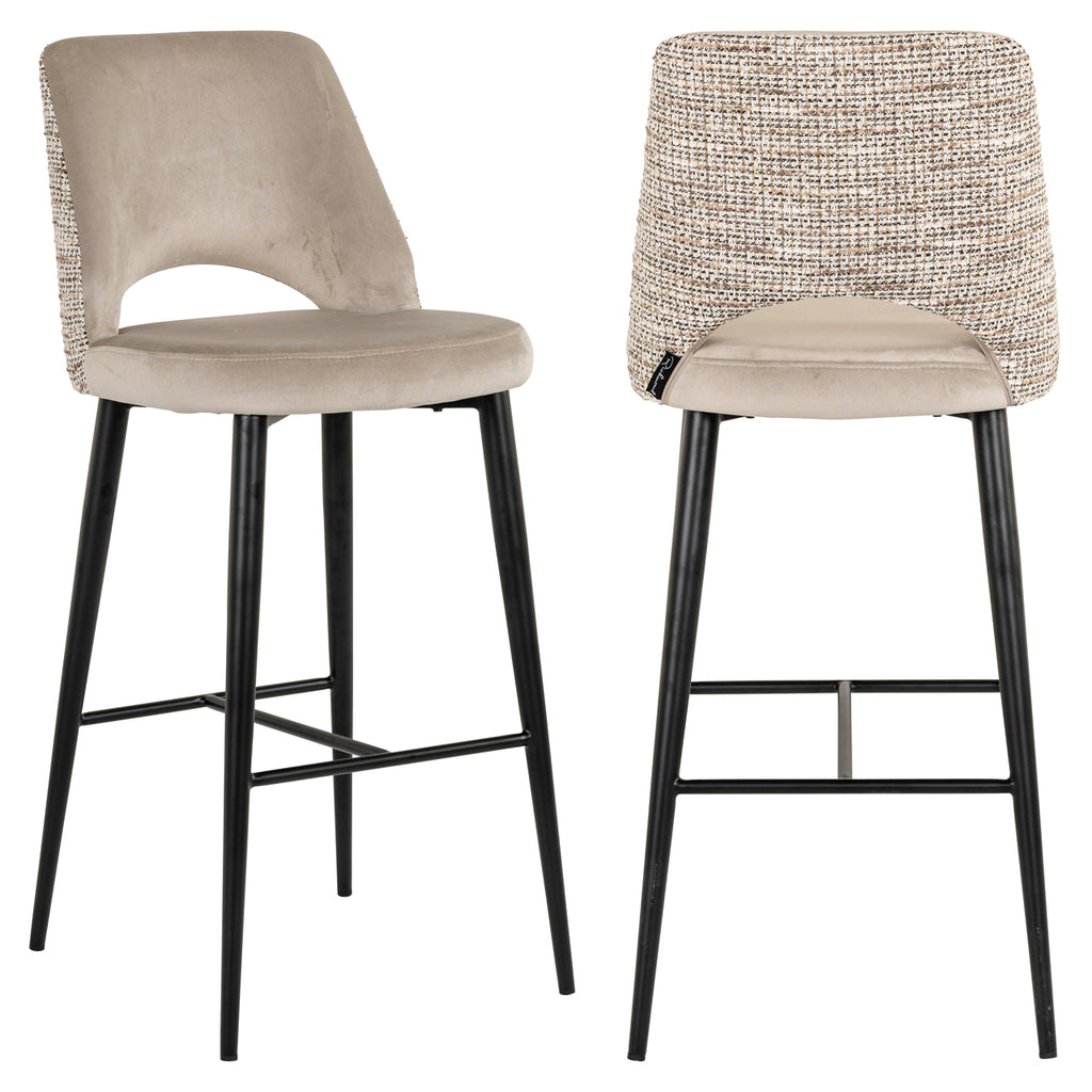 Barhocker Tabitha trendy nature fire retardant