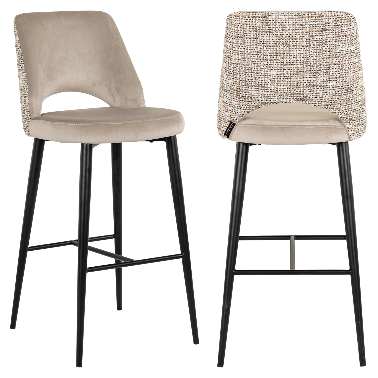 Barhocker Tabitha trendy nature fire retardant