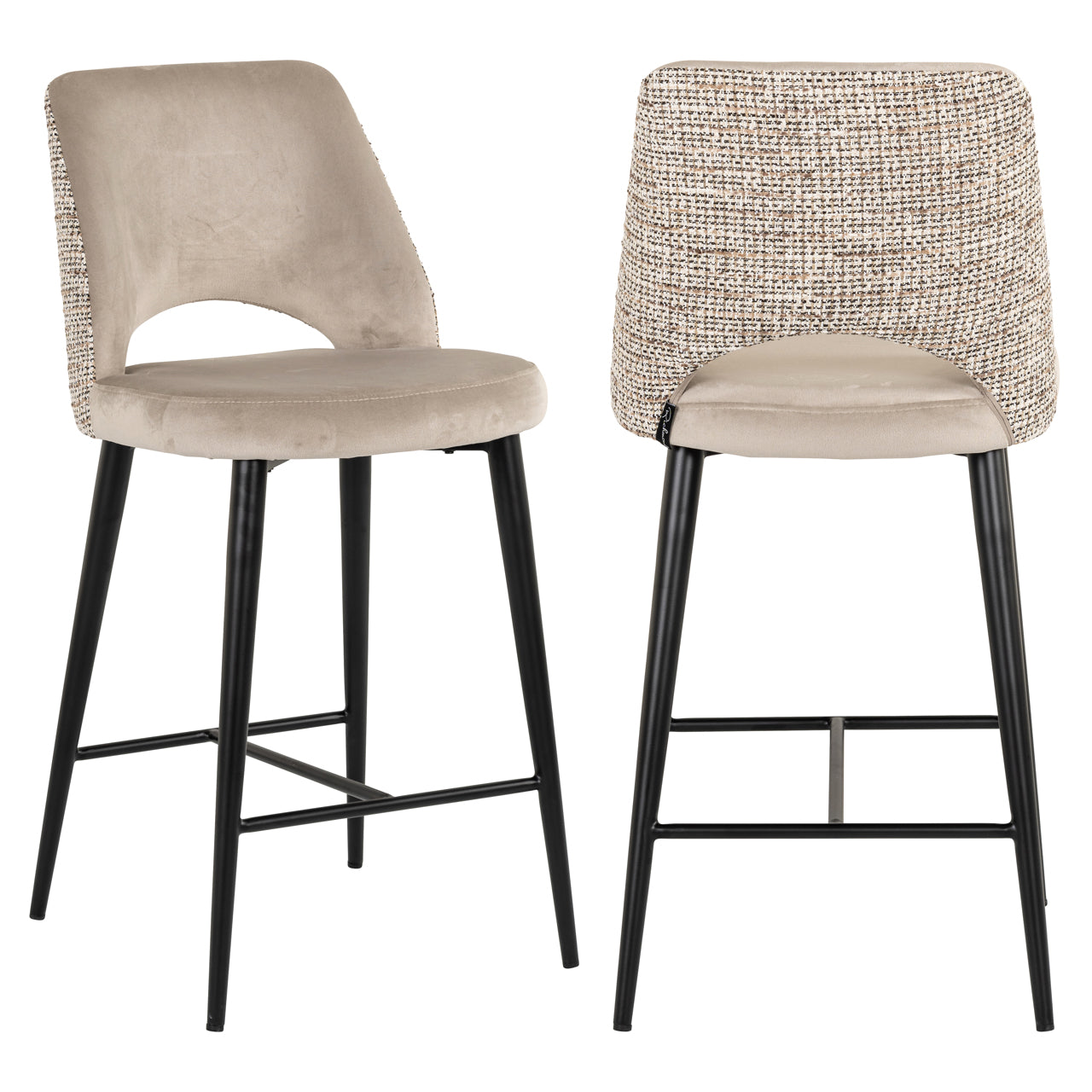 Thekenstuhl Tabitha trendy nature fire retardant