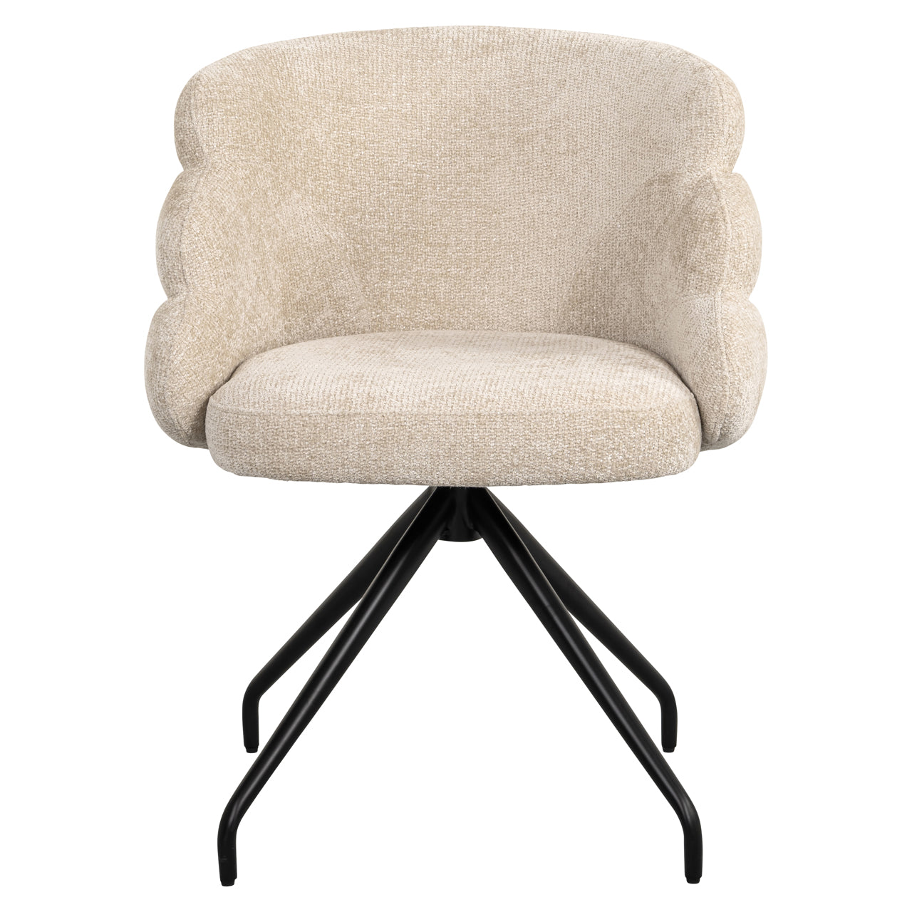 Esszimmerstuhl Kayla cream unicorn swivel