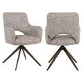 Esszimmerstuhl Ginerva earth tweed swivel