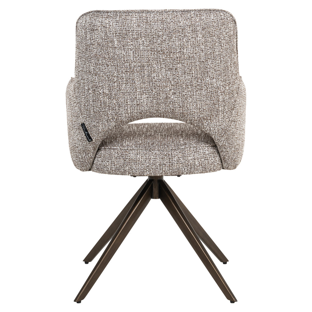 Esszimmerstuhl Ginerva earth tweed swivel