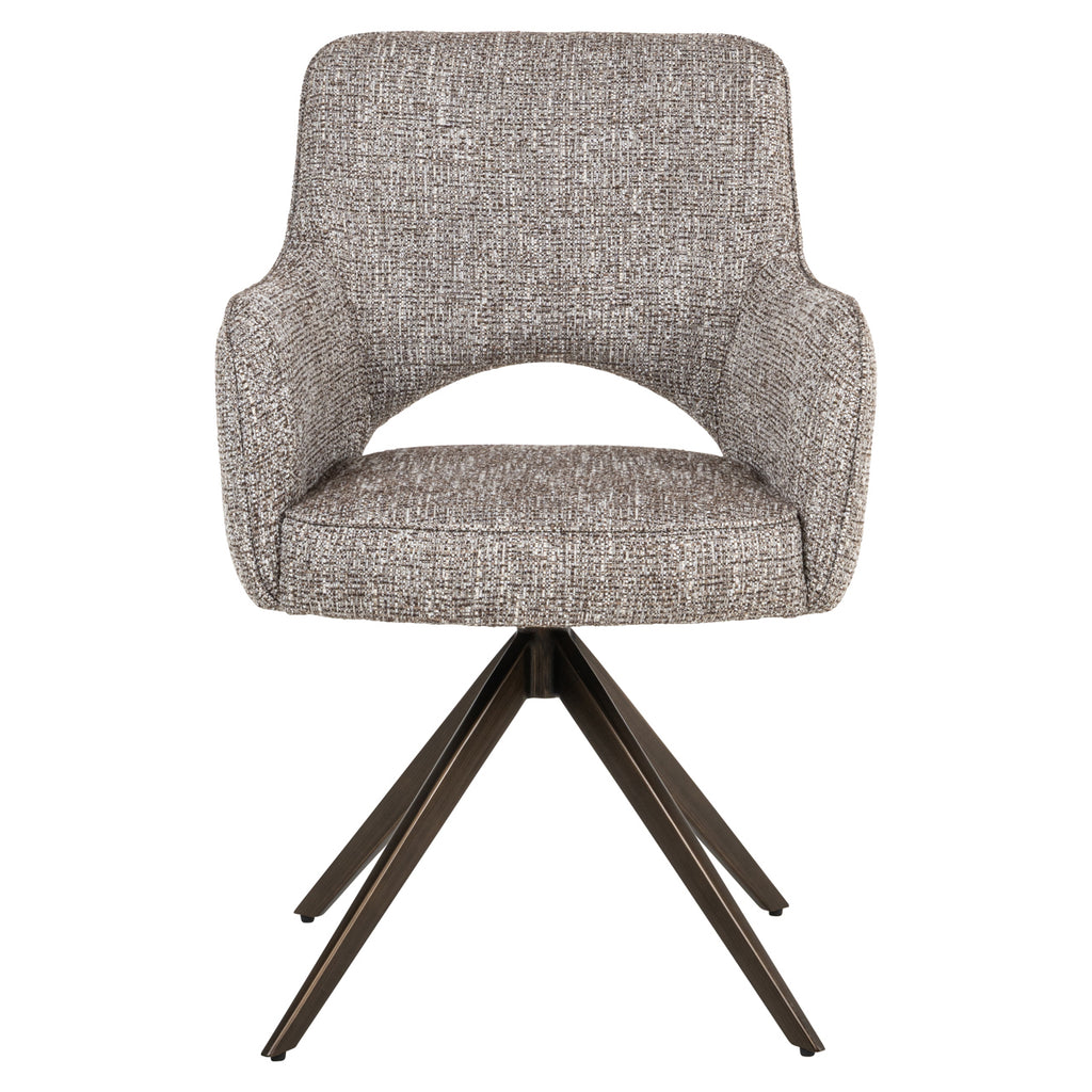 Esszimmerstuhl Ginerva earth tweed swivel