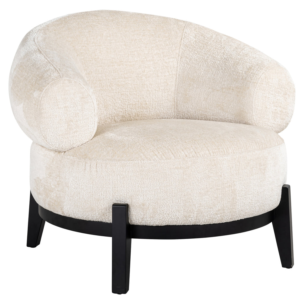 Lounge Stuhl Montana white chenille