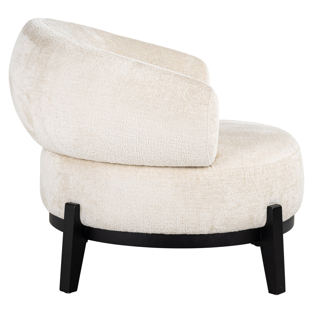 Lounge Stuhl Montana white chenille