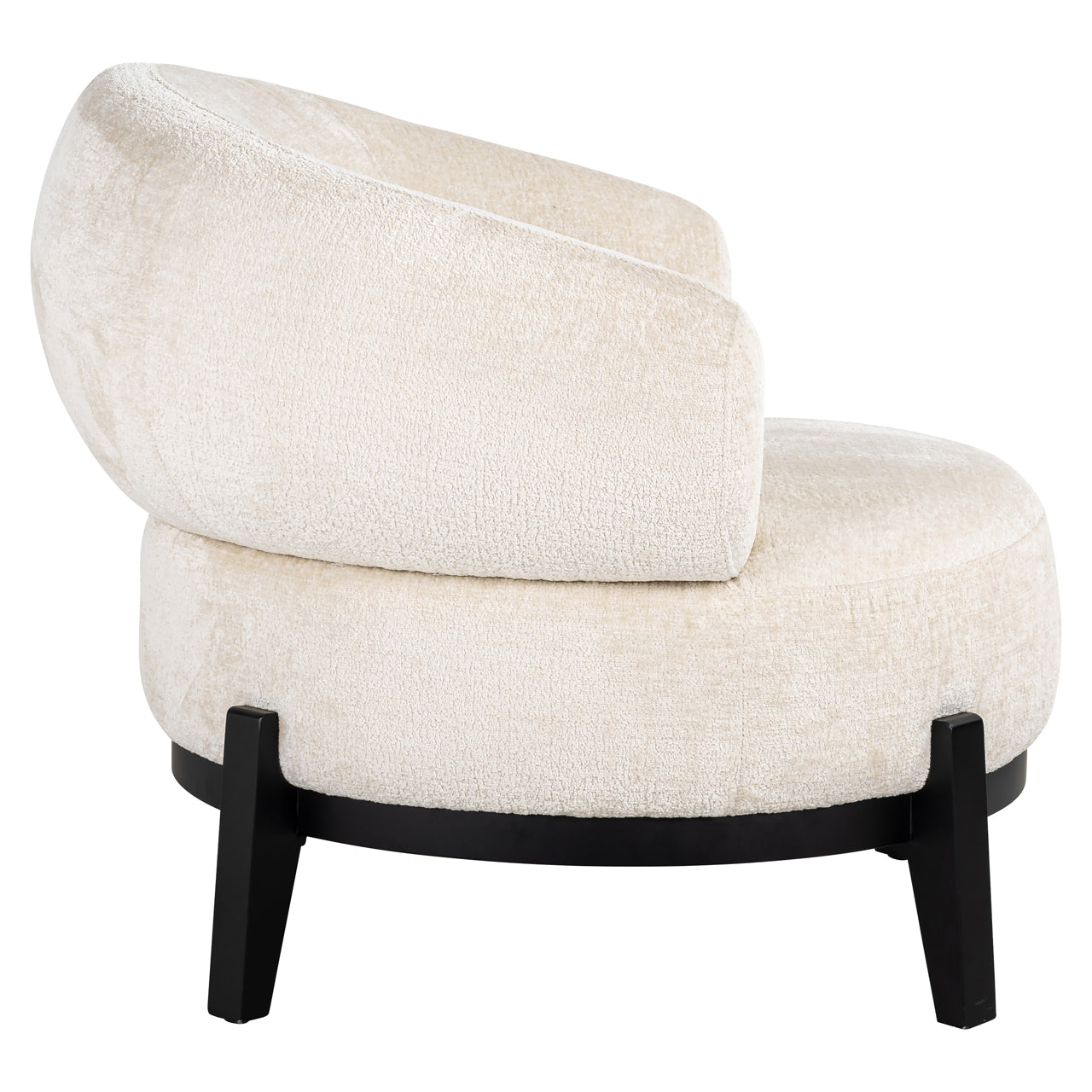 Lounge Stuhl Montana white chenille