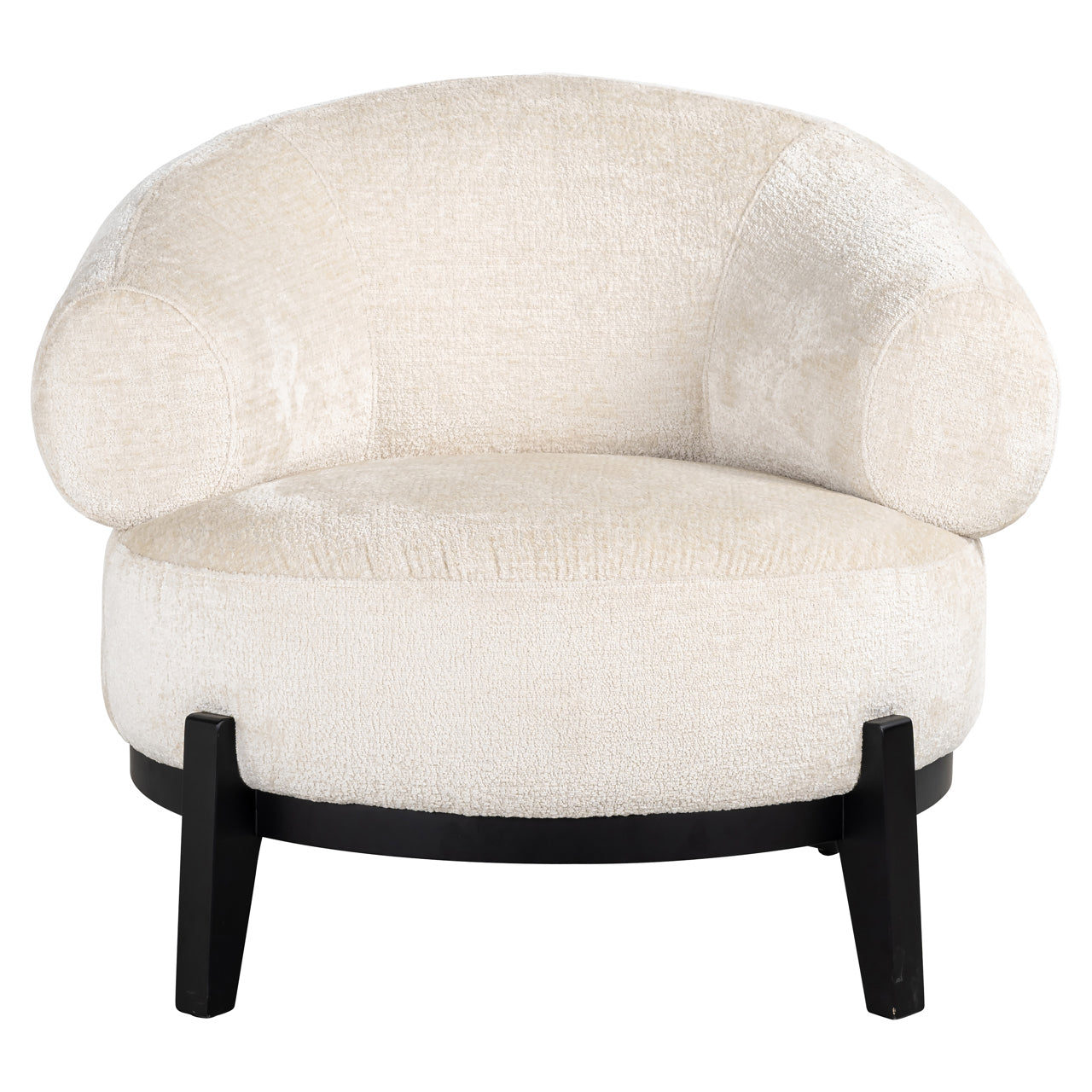Lounge Stuhl Montana white chenille