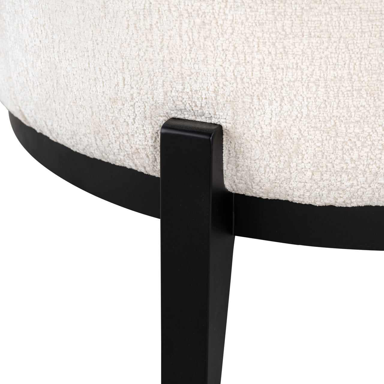 Lounge Stuhl Montana white chenille