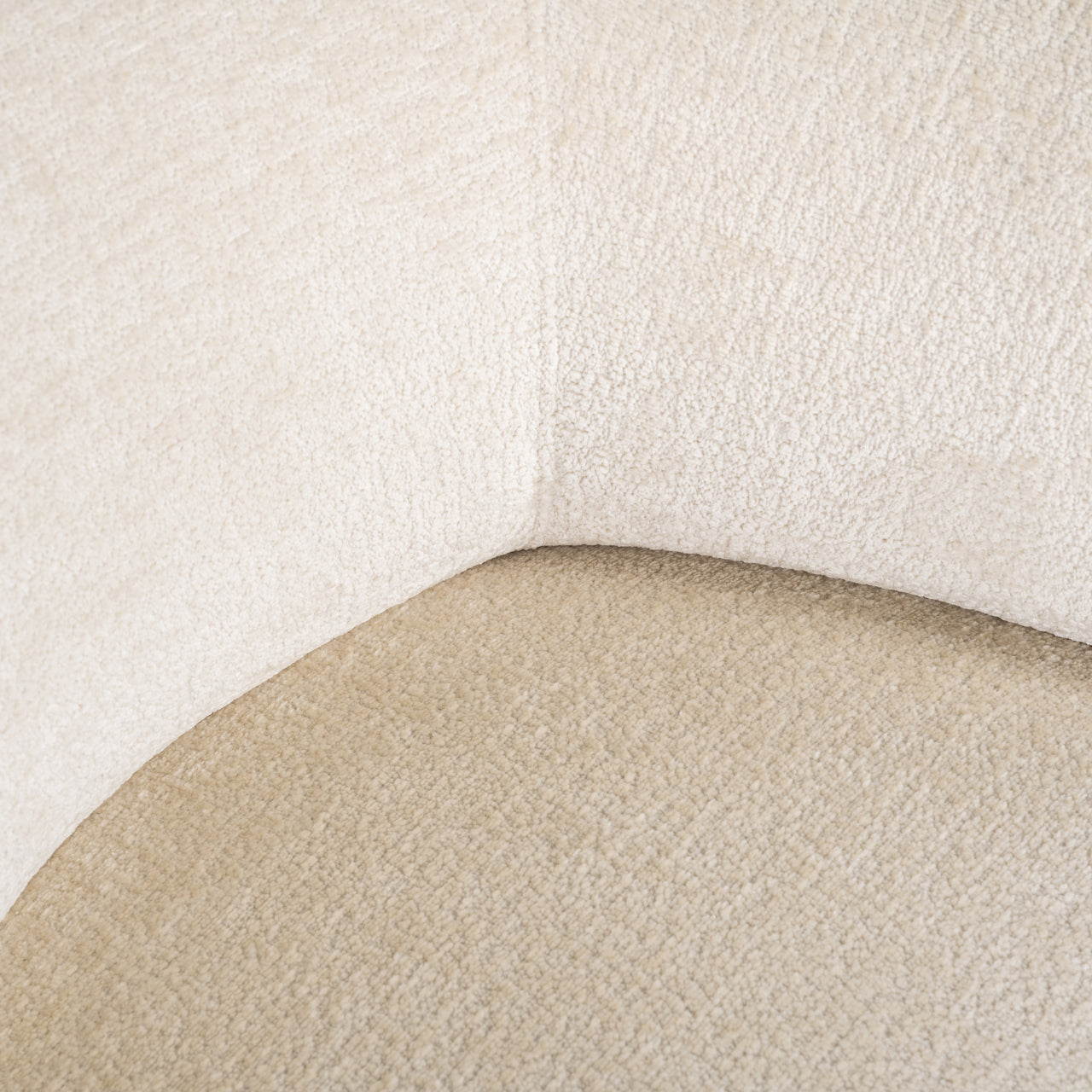Lounge Stuhl Montana white chenille