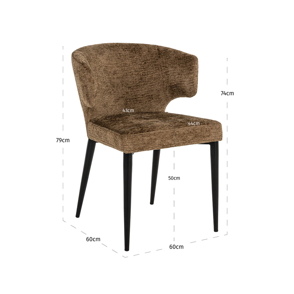 Esszimmerstuhl Taylor brandy fusion fire retardant