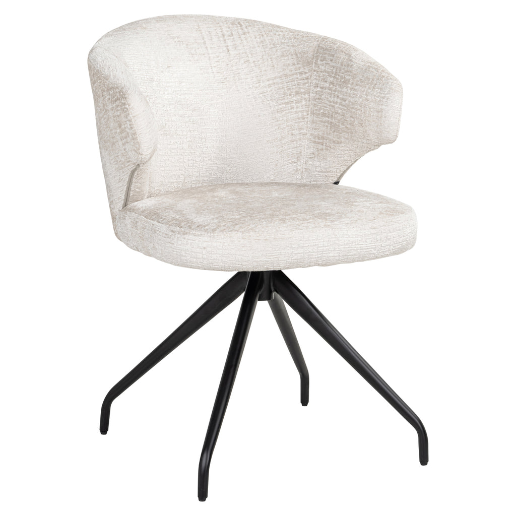 Esszimmerstuhl Milly cream fusion swivel