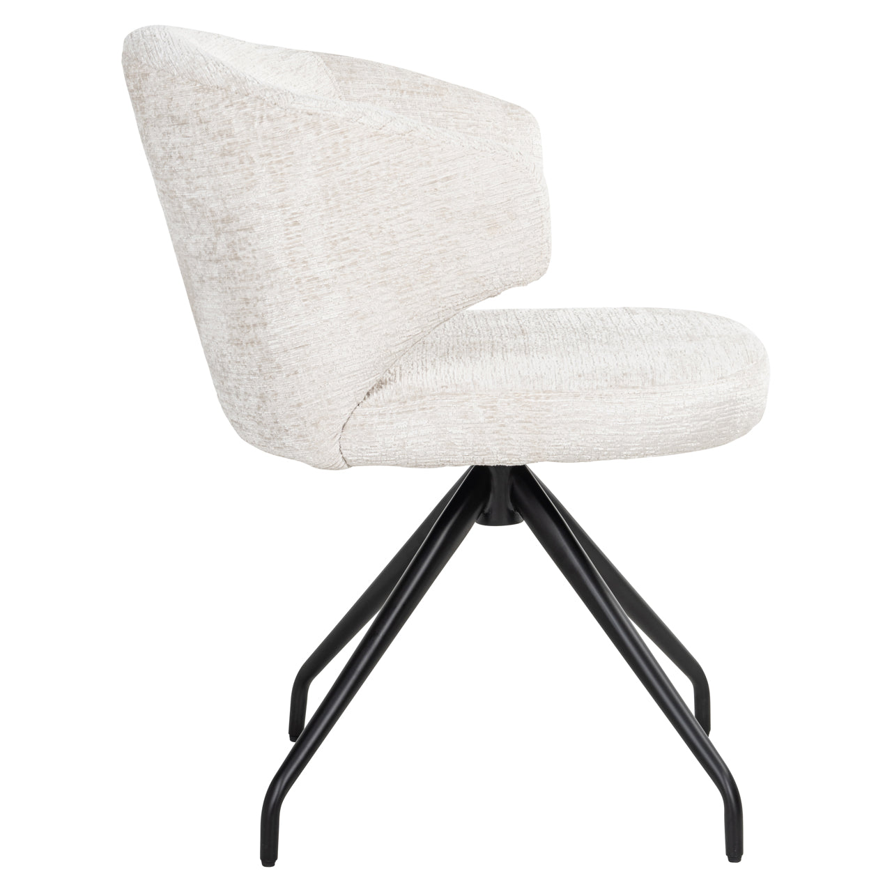 Esszimmerstuhl Milly cream fusion swivel