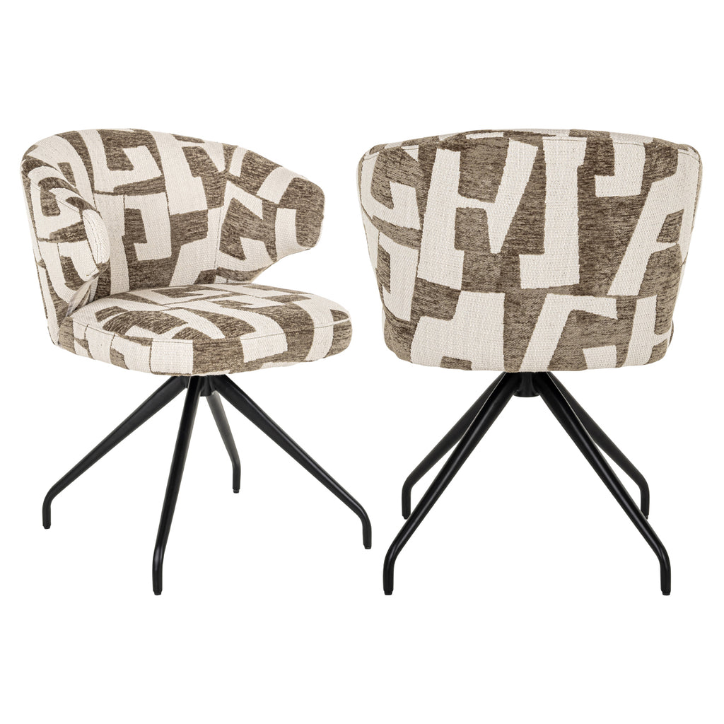 Esszimmerstuhl Milly moss graffic swivel
