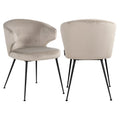 Esszimmerstuhl Xandra khaki velvet