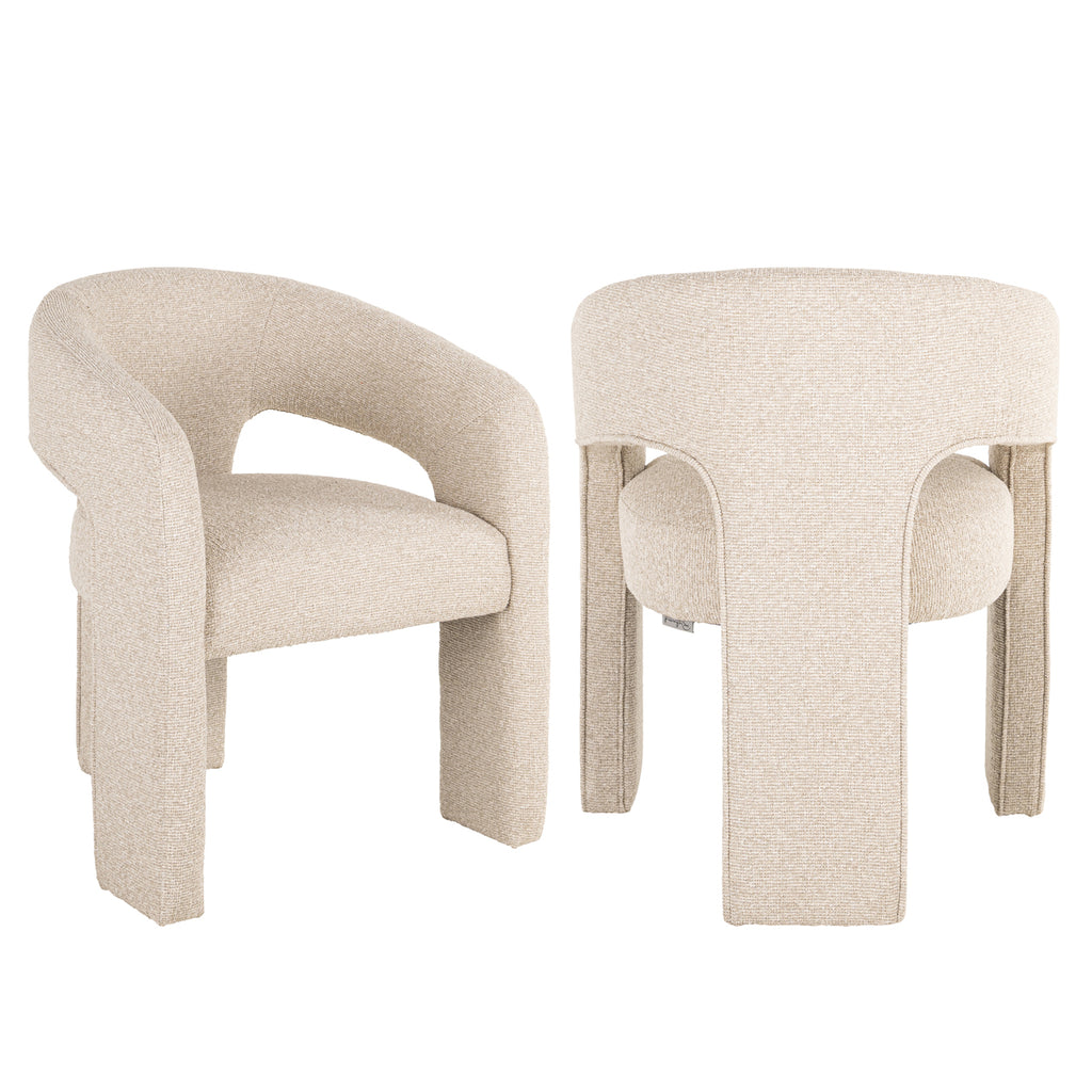 Esszimmerstuhl Belle biscotti fire retardant