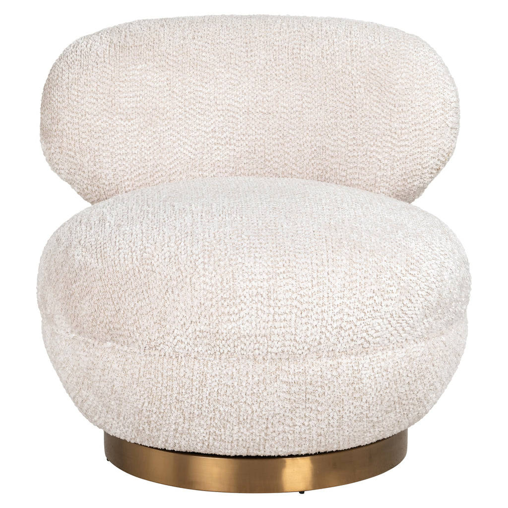 Lounge Stuhl Jace lovely cream swivel