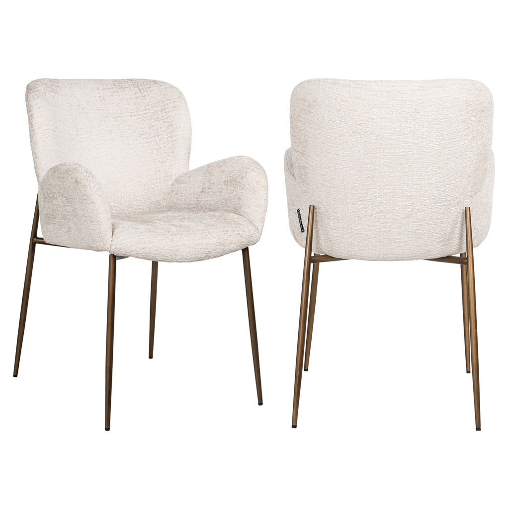 Esszimmerstuhl Amber cream fusion fire retardant