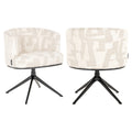 Esszimmerstuhl Cheyenne beige graffic swivel