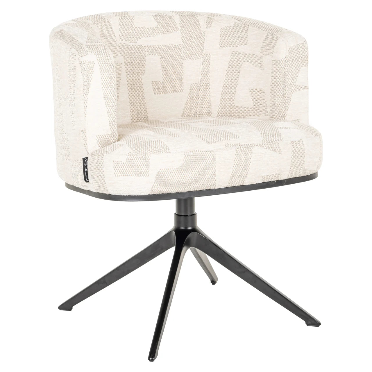 Esszimmerstuhl Cheyenne beige graffic swivel