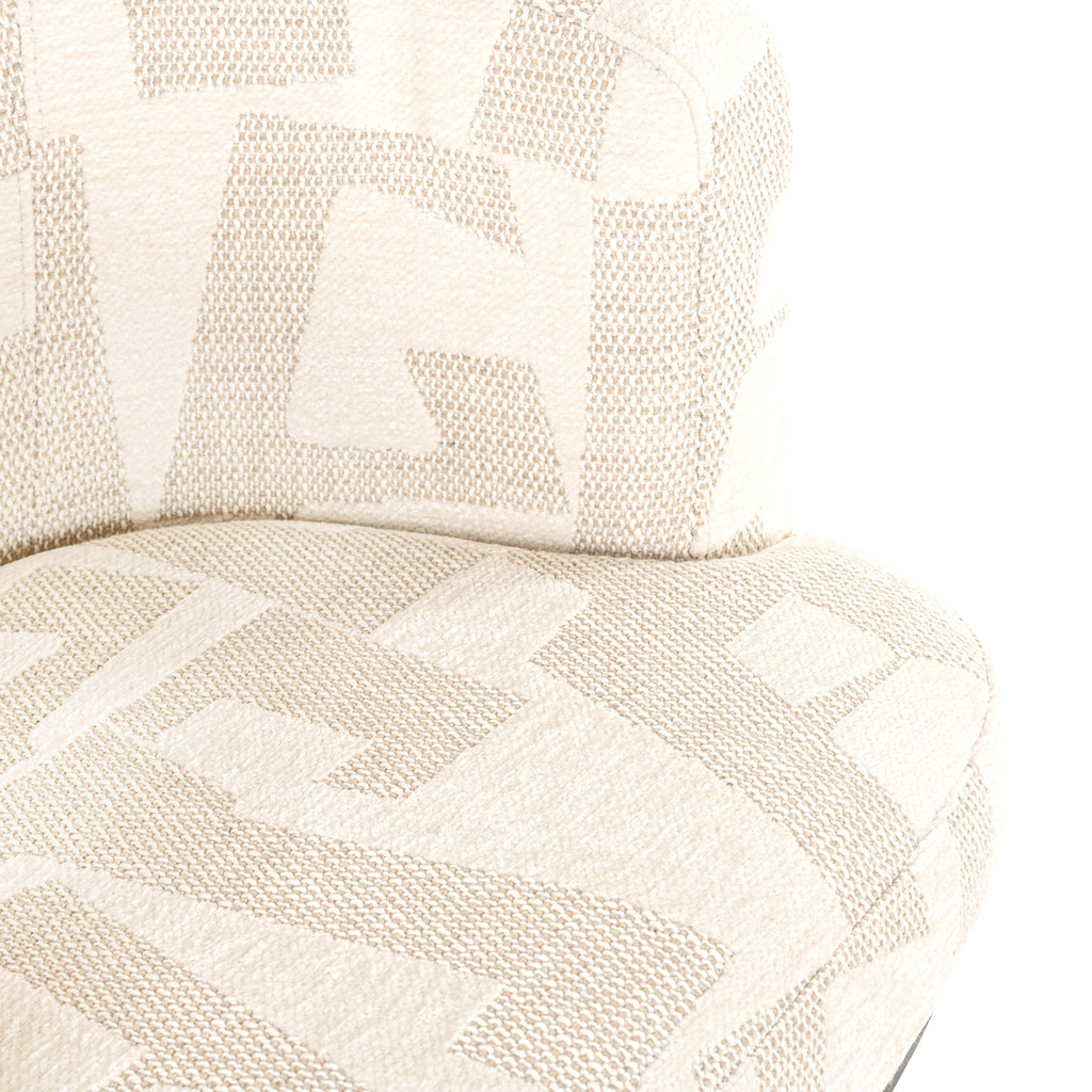 Esszimmerstuhl Cheyenne beige graffic swivel