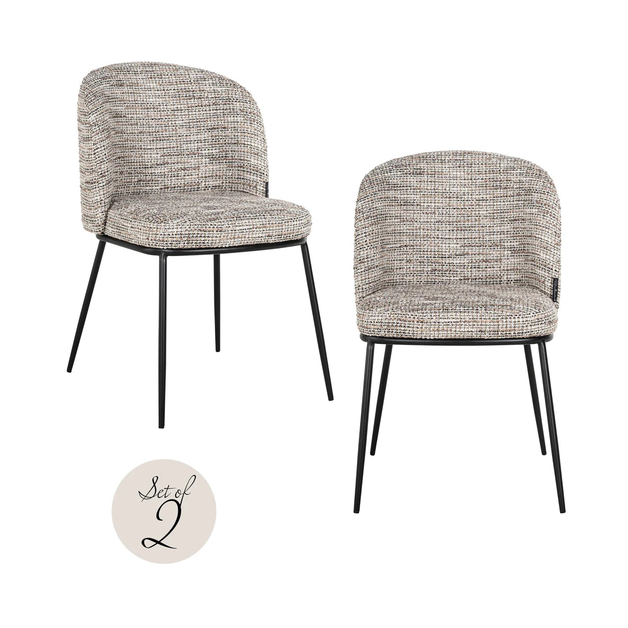 Esszimmerstuhl Elvi trendy nature fire retardant (Set of 2)
