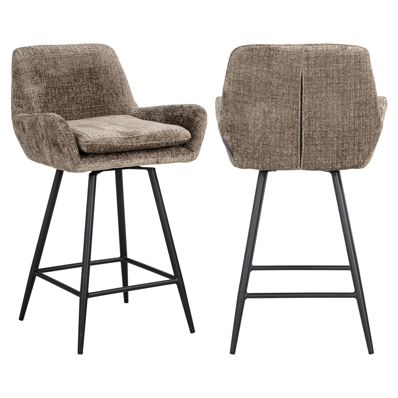 Thekenstuhl Linsey niagara stone swivel (Set of 2)