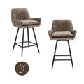 Thekenstuhl Linsey niagara stone swivel (Set of 2)
