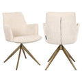 Esszimmerstuhl Dakota niagara beige swivel with arm