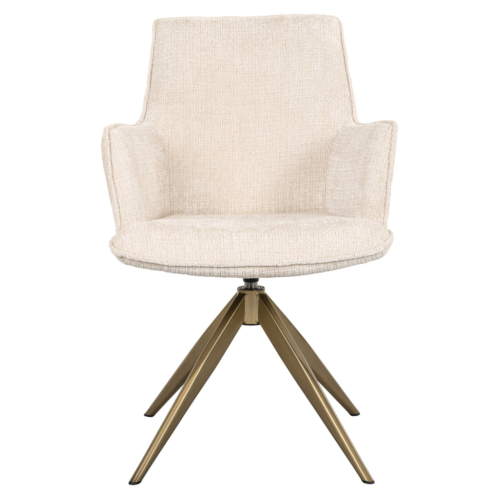 Esszimmerstuhl Dakota niagara beige swivel with arm
