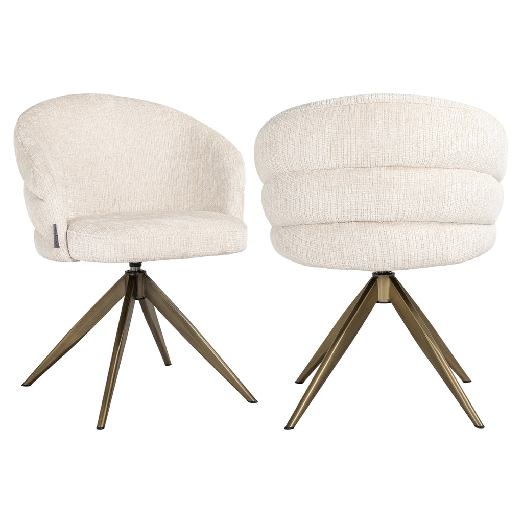 Esszimmerstuhl Zendaya niagara beige swivel