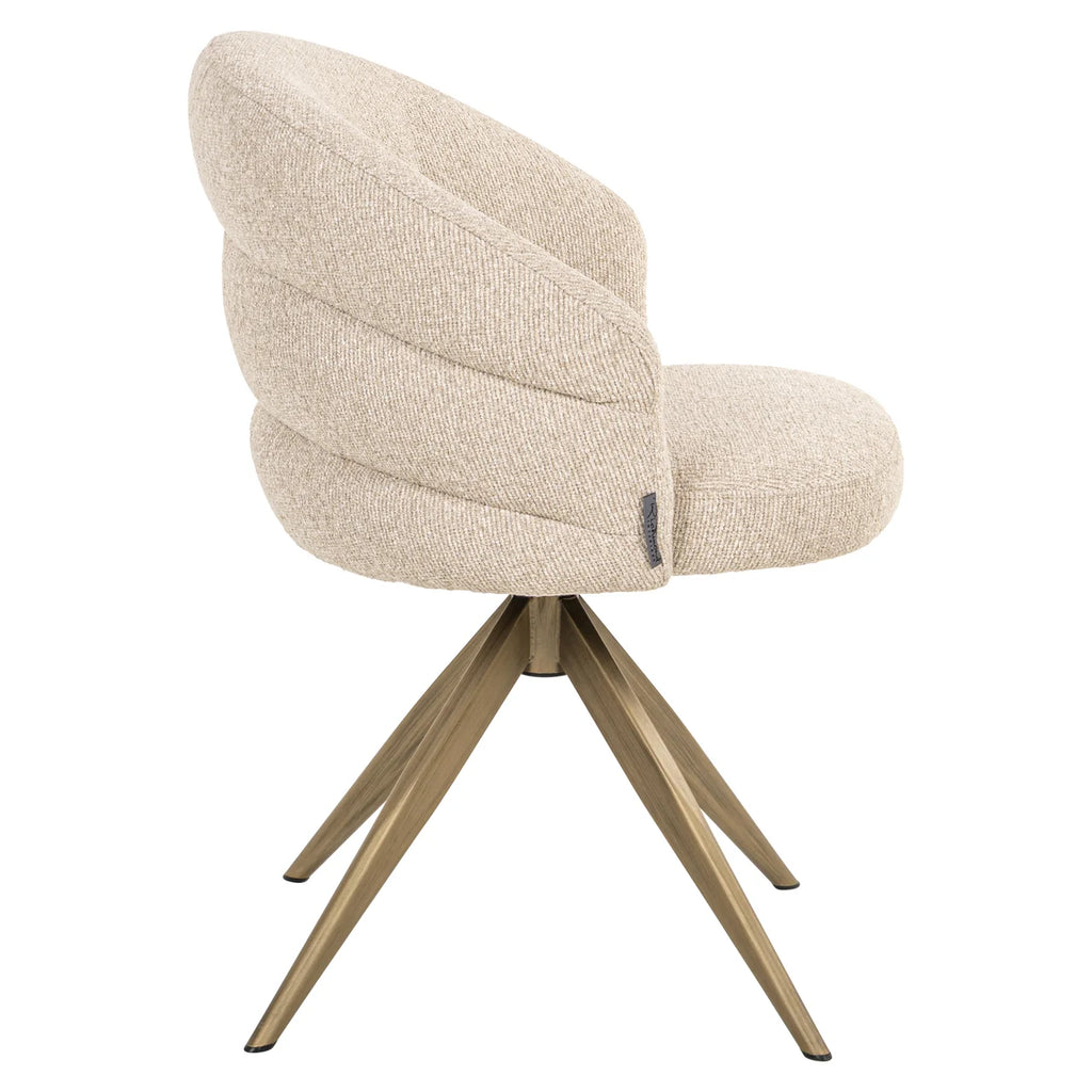 Esszimmerstuhl Zendaya biscotti swivel fire retardant