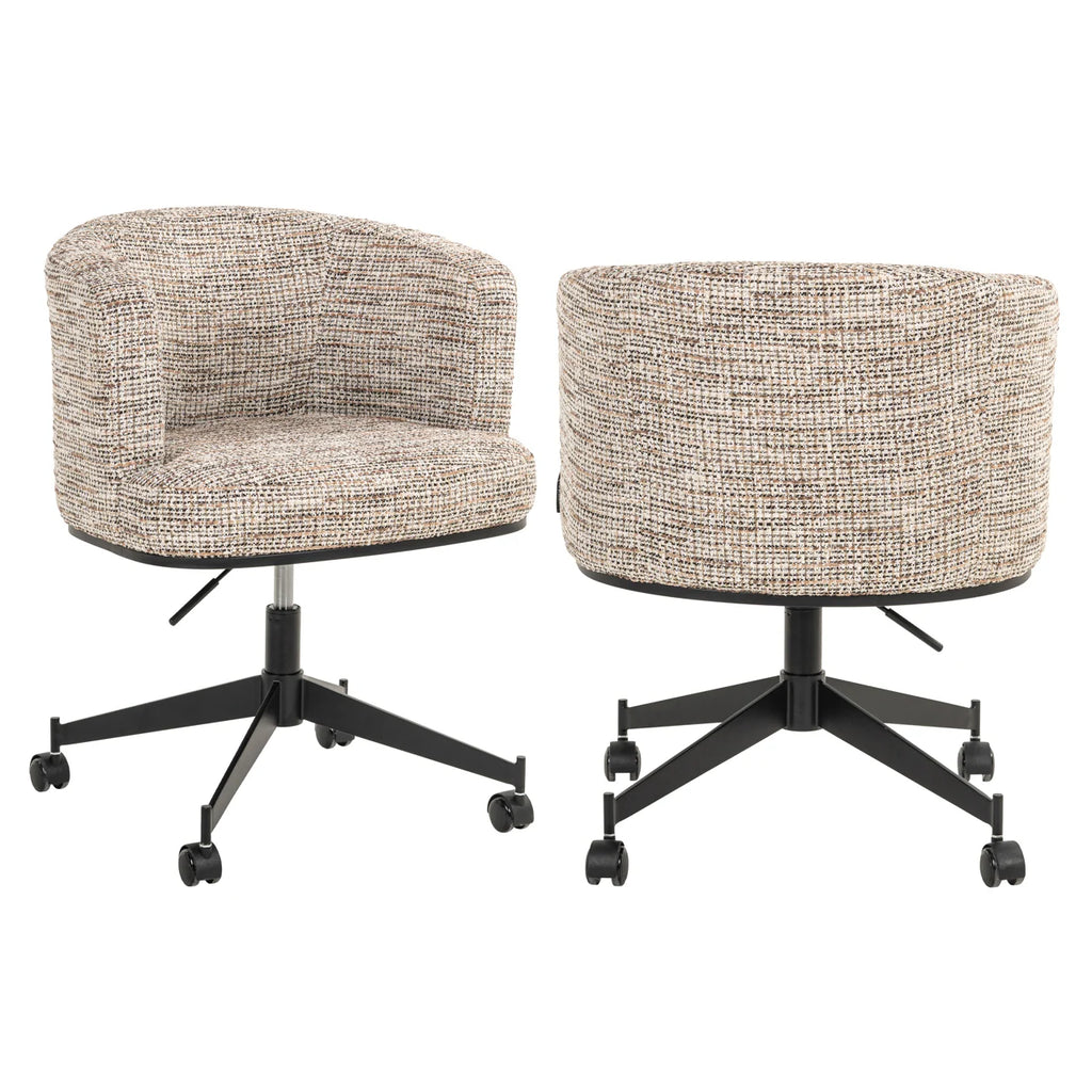 Esszimmerstuhl Rochenne trendy nature swivel on wheels