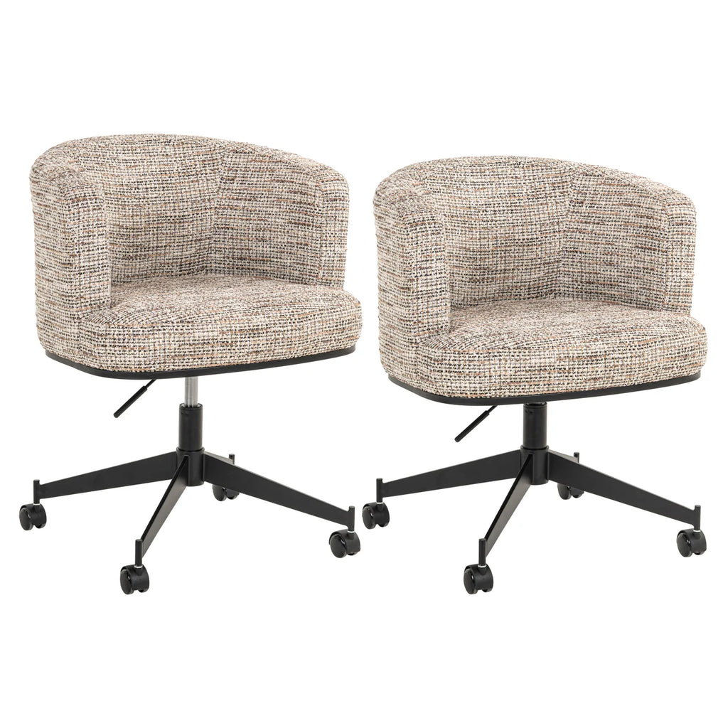 Esszimmerstuhl Rochenne trendy nature swivel on wheels