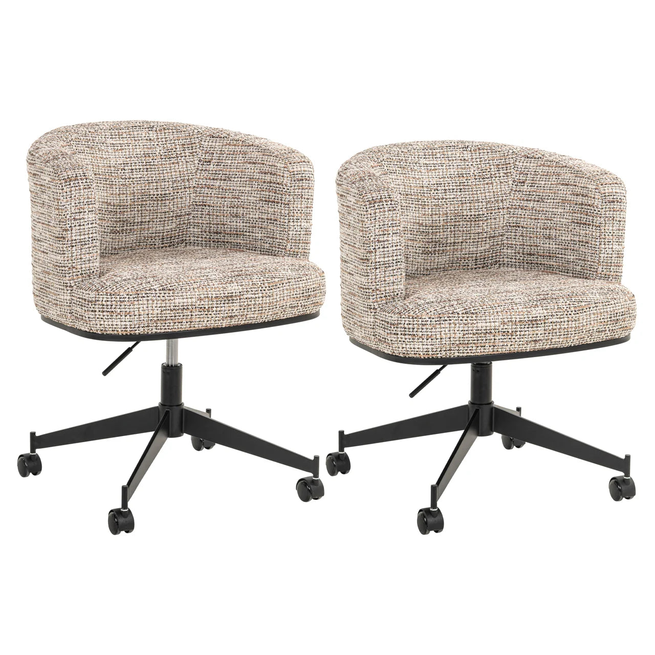Esszimmerstuhl Rochenne trendy nature swivel on wheels