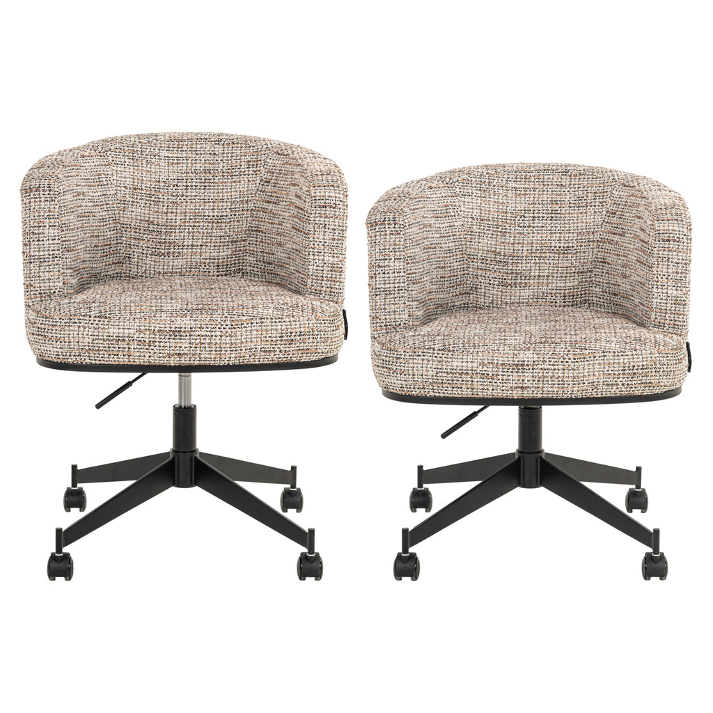 Esszimmerstuhl Rochenne trendy nature swivel on wheels