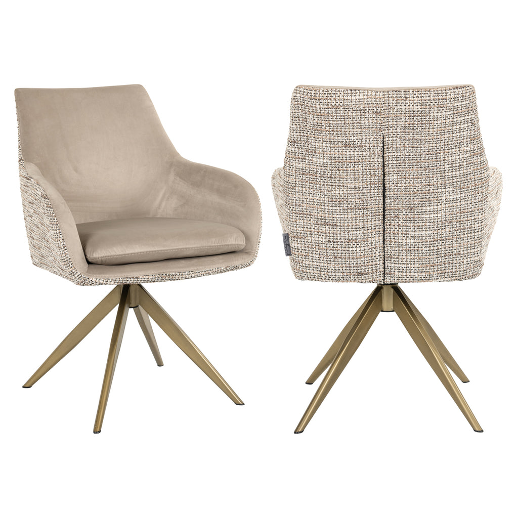 Esszimmerstuhl Lisonne trendy nature swivel
