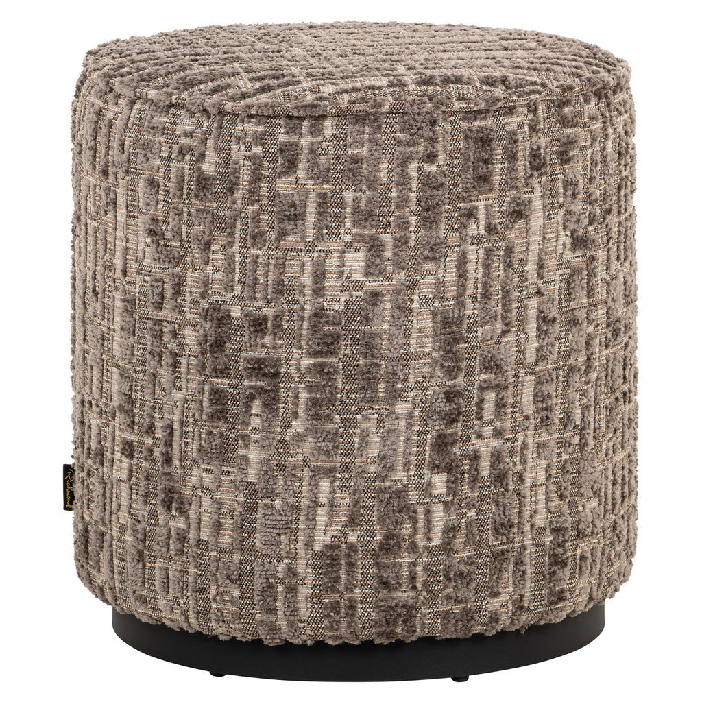 Hocker & Fußbank Lexie greige 45Ø