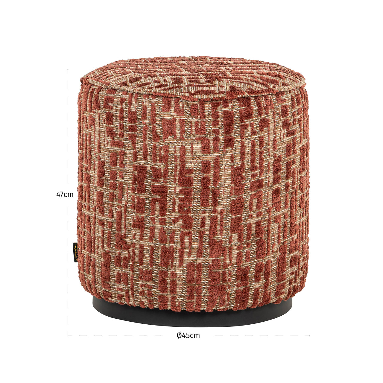 Hocker & Fußbank Lexie terra 45Ø