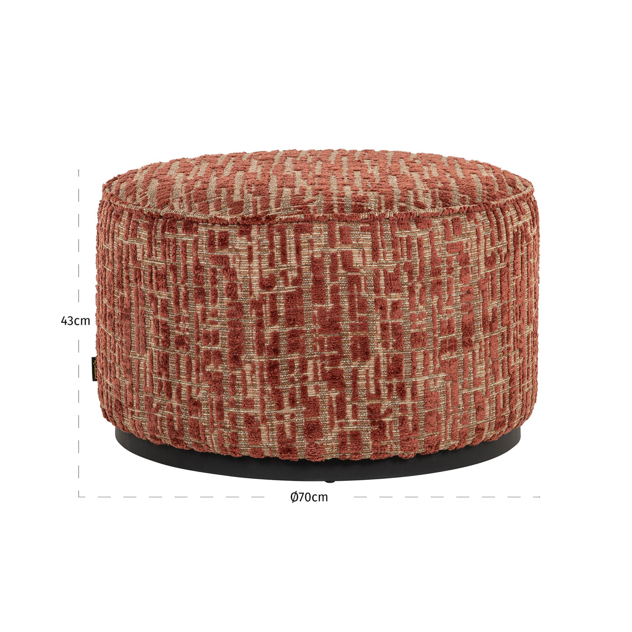 Hocker & Fußbank Lexie terra 70Ø
