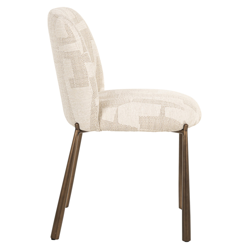 Esszimmerstuhl Lana beige graffic (Set of 2)