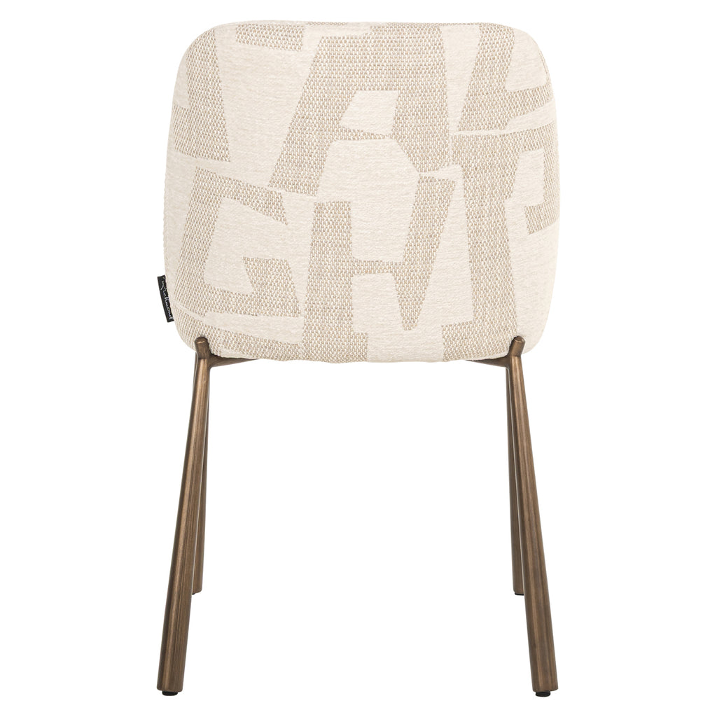 Esszimmerstuhl Lana beige graffic (Set of 2)