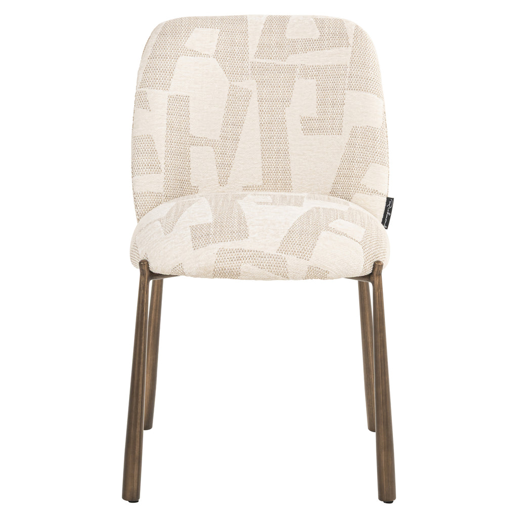 Esszimmerstuhl Lana beige graffic (Set of 2)