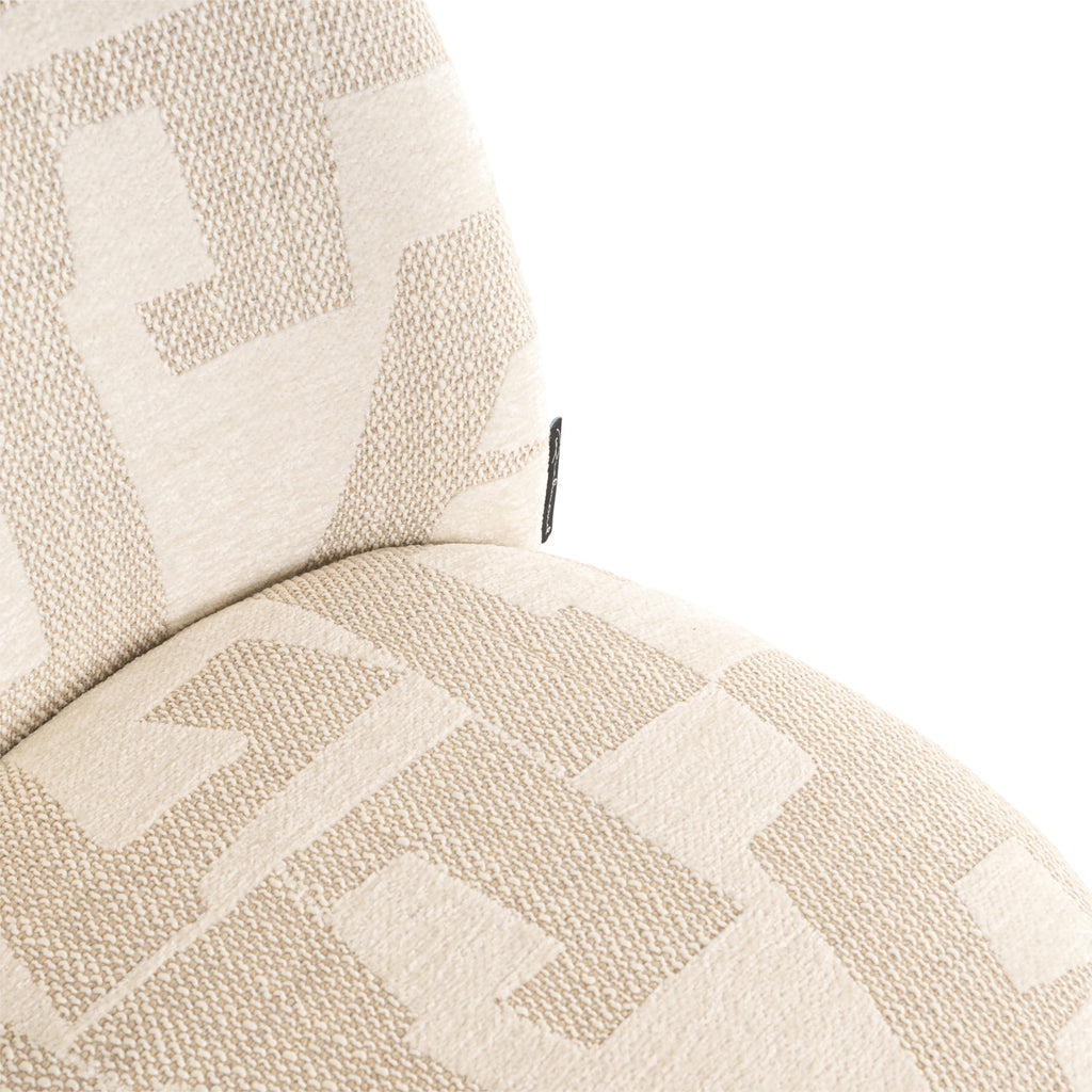 Esszimmerstuhl Lana beige graffic (Set of 2)